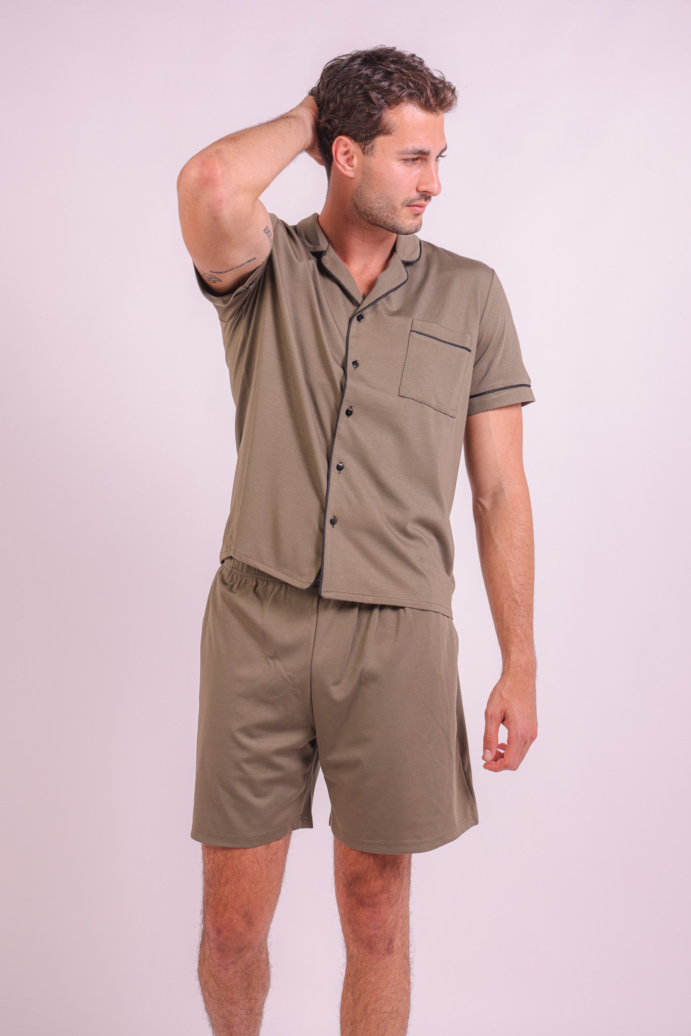 The Collar Club Loungewear Set - Army Green