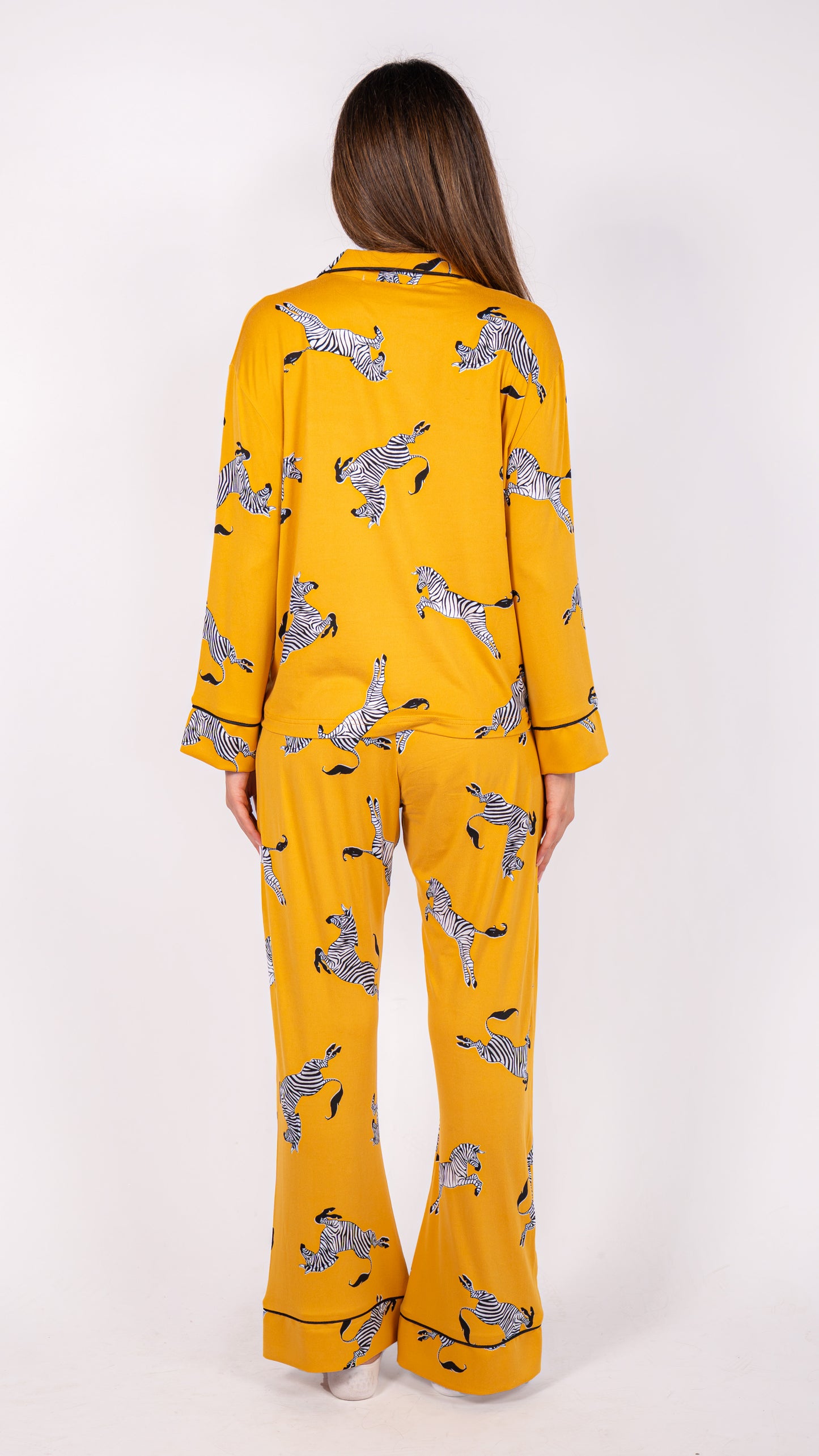 Print Parade Long Sleeve Pyjama Set - Zebra